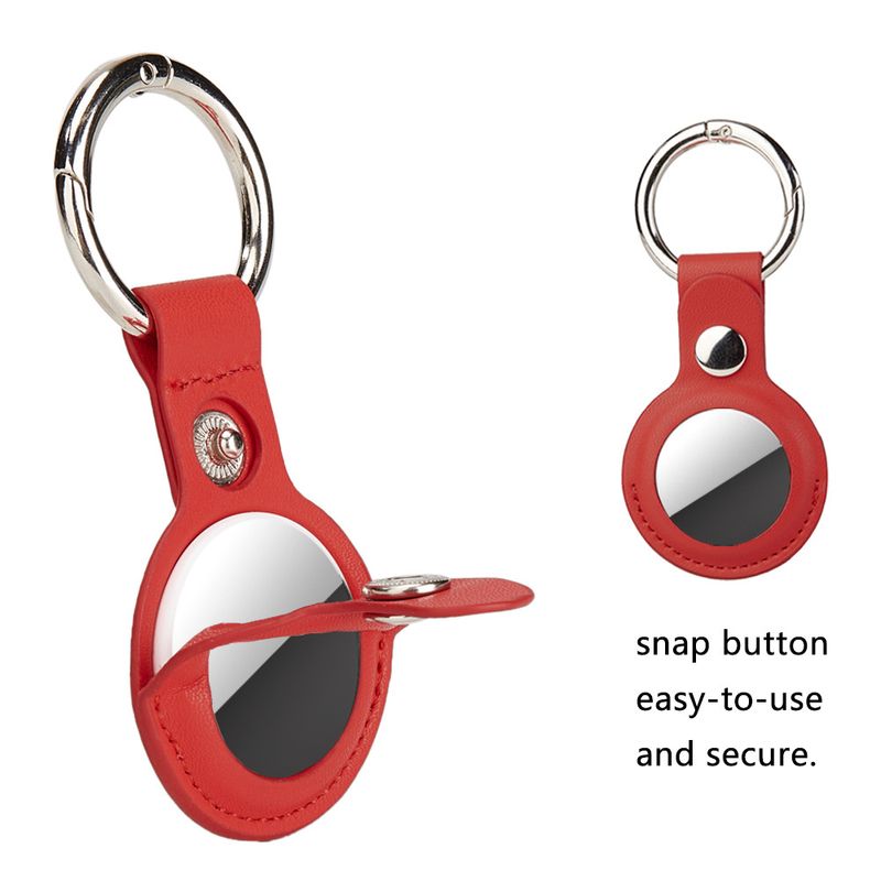 Suitable for Airtag tracker, anti loss locator, leather cover, Airtags protective case_voghion.com