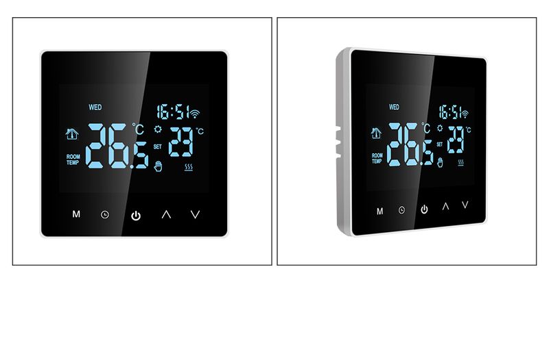 Thermostat Wifi intelligent Tuya pour chauffage de l'eau/chaudière à gaz, contrôleur électrique ou de température pour Alexa Google Home 220 V_voghion.com