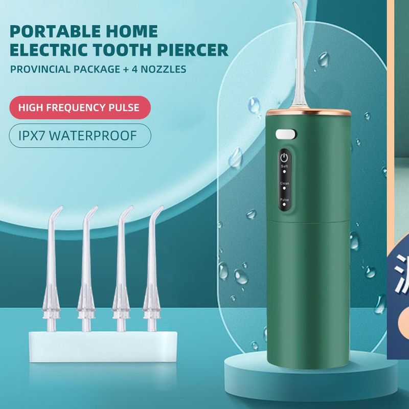 Elektrisk tannrenser Oral Irrigator Oppladbar Vannstråle Tannrenser Tannvannstråd Tannrenser LXY_voghion.com