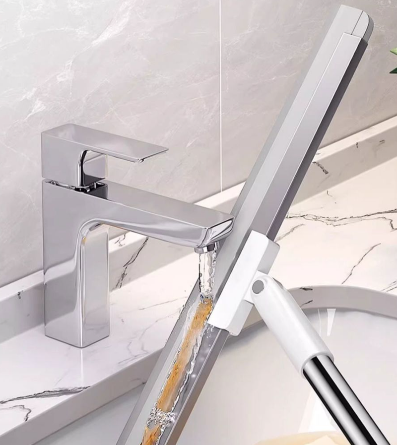 JiaHongJi Mop Magic Water Scraper Mopping Tool Three-Piece Set 2025 New Model Household Dustpan Broom_voghion.com