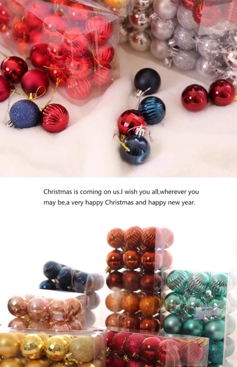 Decorazioni natalizie moderne e minimaliste – Palline metalliche di alta qualità da appendere all'albero e per la casa (oro rosa/oro/argento, 6 cm/8 cm)_voghion.com