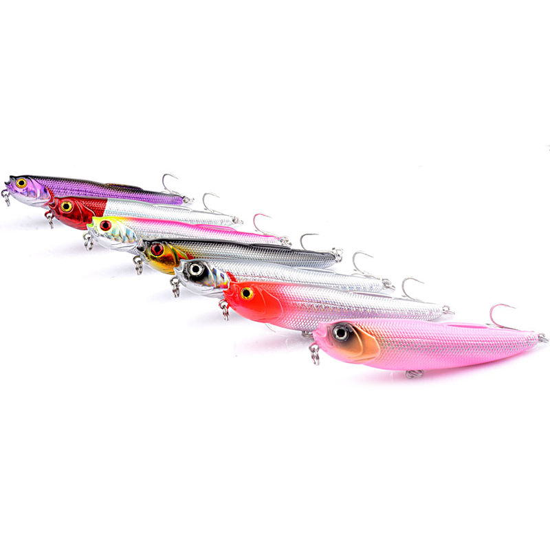 Kaou01 8.8cm/9g Fishing Bait Strong Penetration Tempting Sharp Top Water Floating Popper Hardbait for Angler_voghion.com