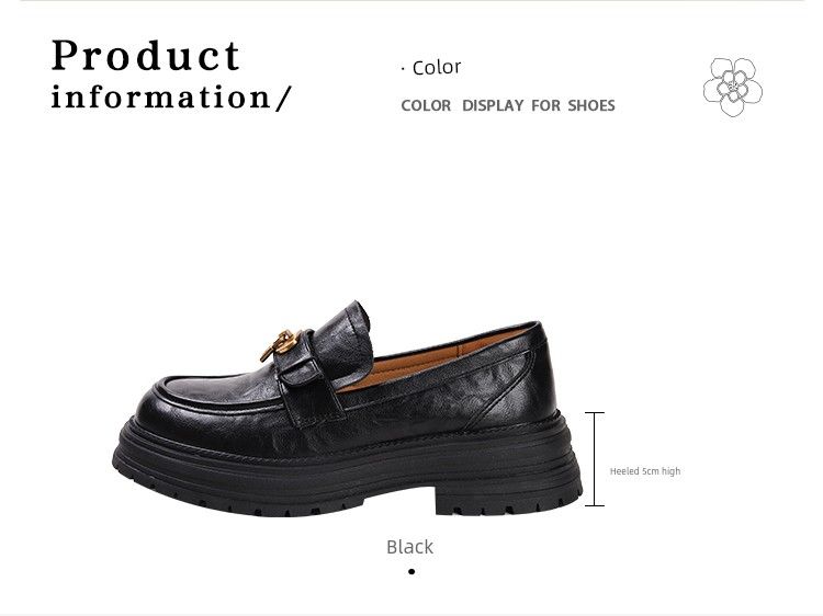 Vollrindleder ~ Weiche, nicht verschleißfeste Halbschuhe für Damen 2025 Neuankömmling Chunky Round Toe High Heel Britischer Stil JK Lederschuhe_voghion.com