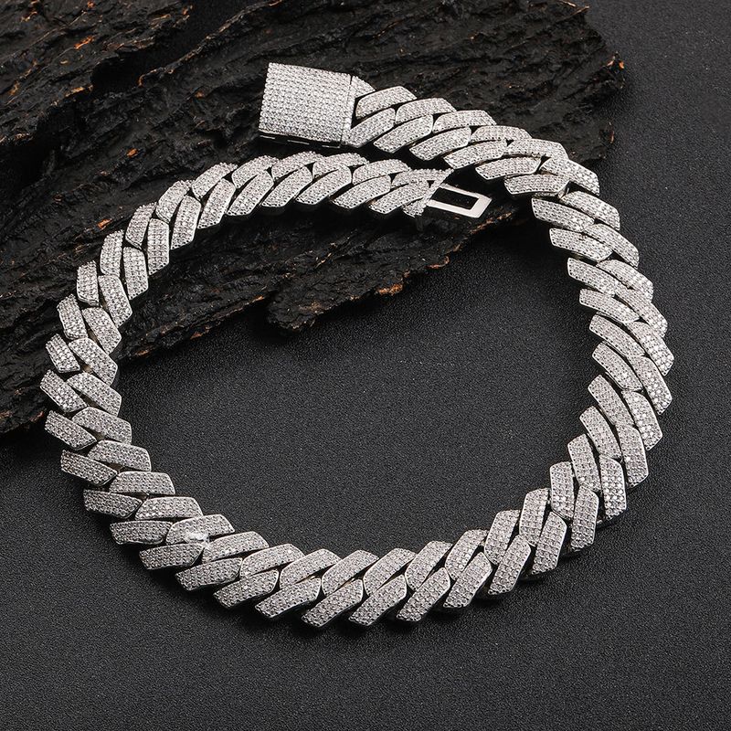 Collana con catena cubana di diamanti da 20 mm Hip Hop, gioielli di alta qualità da uomo, in zircone_voghion.com