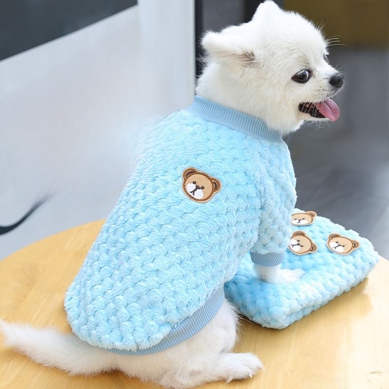 Ropa para perros pequeños y grandes, ropa para gatos, otoño e invierno, nuevos suministros para mascotas, ropa de vellón, método, cubo, ropa de dos patas, cuadros_voghion.com
