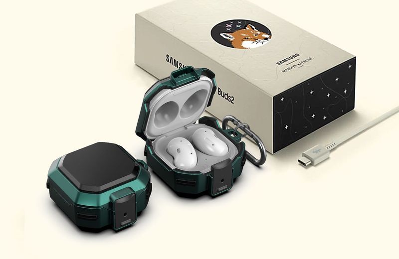 Suitable for Samsung Galaxy budlive/pro/2pro/FE headphone case with switch buckle and anti drop protective cover_voghion.com