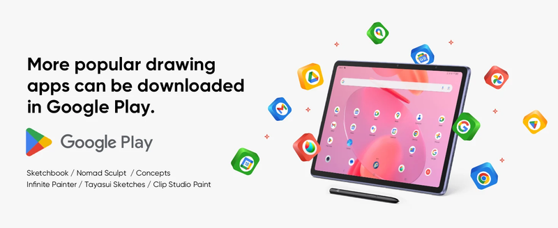 12.2 Inch XPPen Magic Pad Android 8GB/256GB 8000mAh With X3 Pro Slim Stylus 16K Pressure Levels Drawing Tablet_voghion.com