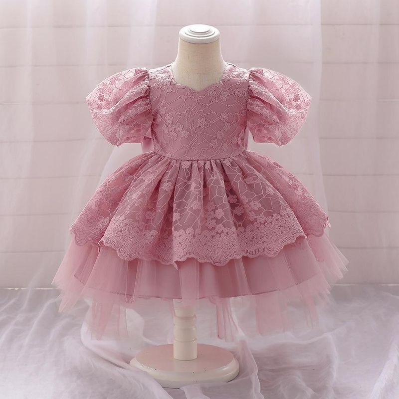 Nuovo vestito per neonati e bambini, festa di compleanno, vestito da principessa, gonna tutù dolce in rete ricamata a bolle_voghion.com