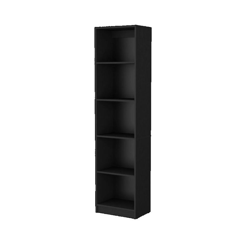 Libreria sottile nera Zachary a 5 ripiani_voghion.com