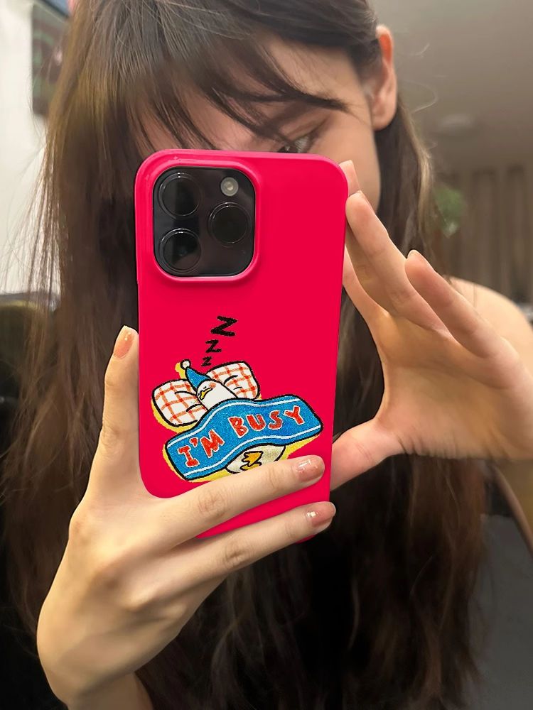 Busy Duck 15 Promax Phone iPhone 14 Minimalist 13/12 Hard Case 11/xs/7/8p Film_voghion.com