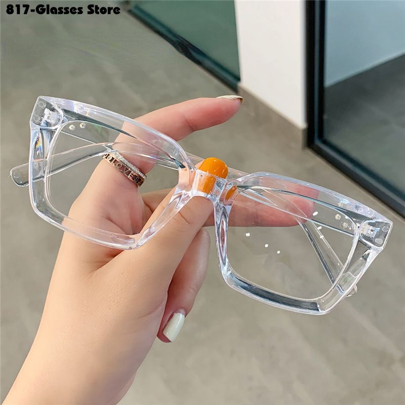 2025 Hot Place Transparent Glasses Anti Blue Light Glasses Computer Mobile Glasses Flat Lens Comfortable_voghion.com