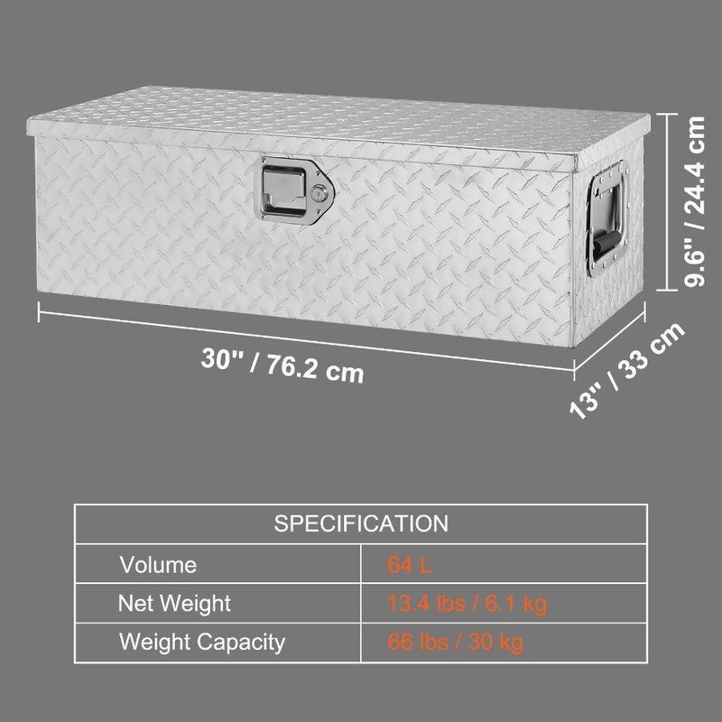 Box Storage Keys And Aluminum Lock Heavy Tool Bed Tool Plate Box Side With Tool Chest Diamond Box Handle Duty Box Truck Organi_voghion.com