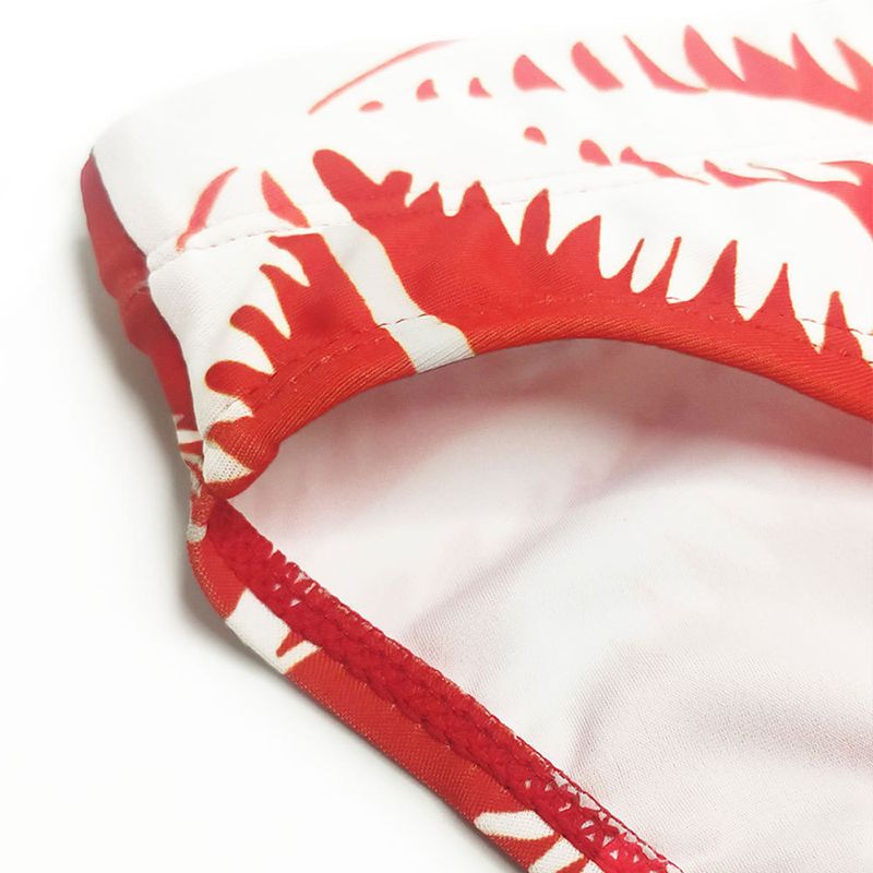 UXH Men's Swim Trunks With Cup Fashion Coconut Tree Print Beach Vacation Style Sexy Triangle_voghion.com