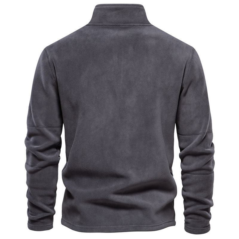 Autumn Winter New Half Zipper Long Sleeve Sweatshirt Trendy And Easiest For Match Men's Top_voghion.com