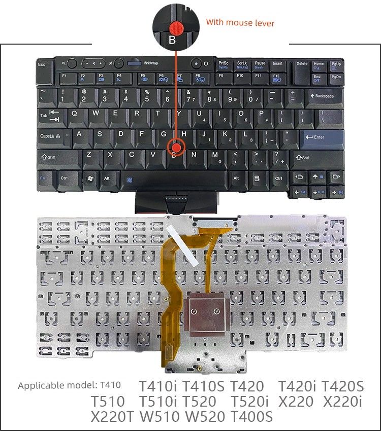 Suitable For Lenovo T420s T410i T430 T510 T520 T530 X220i W510 X230 Keyboard_voghion.com