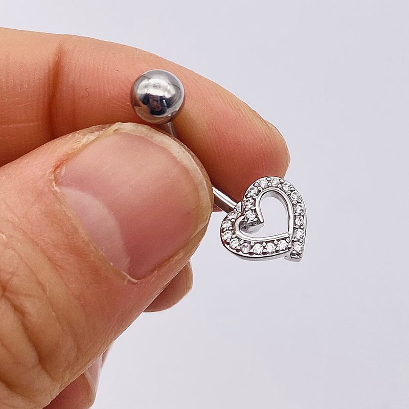 Vendita calda chiodo in acciaio inossidabile AAA zircone farfalla ciondolo anello ombelico fibbia accessorio piercing corpo_voghion.com