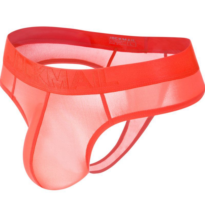 JOCKMAIL Belt Ice Silk Ultra ohut läpikuultava seksikäs miesten alushousut Bikinit T stringit Fun_voghion.com