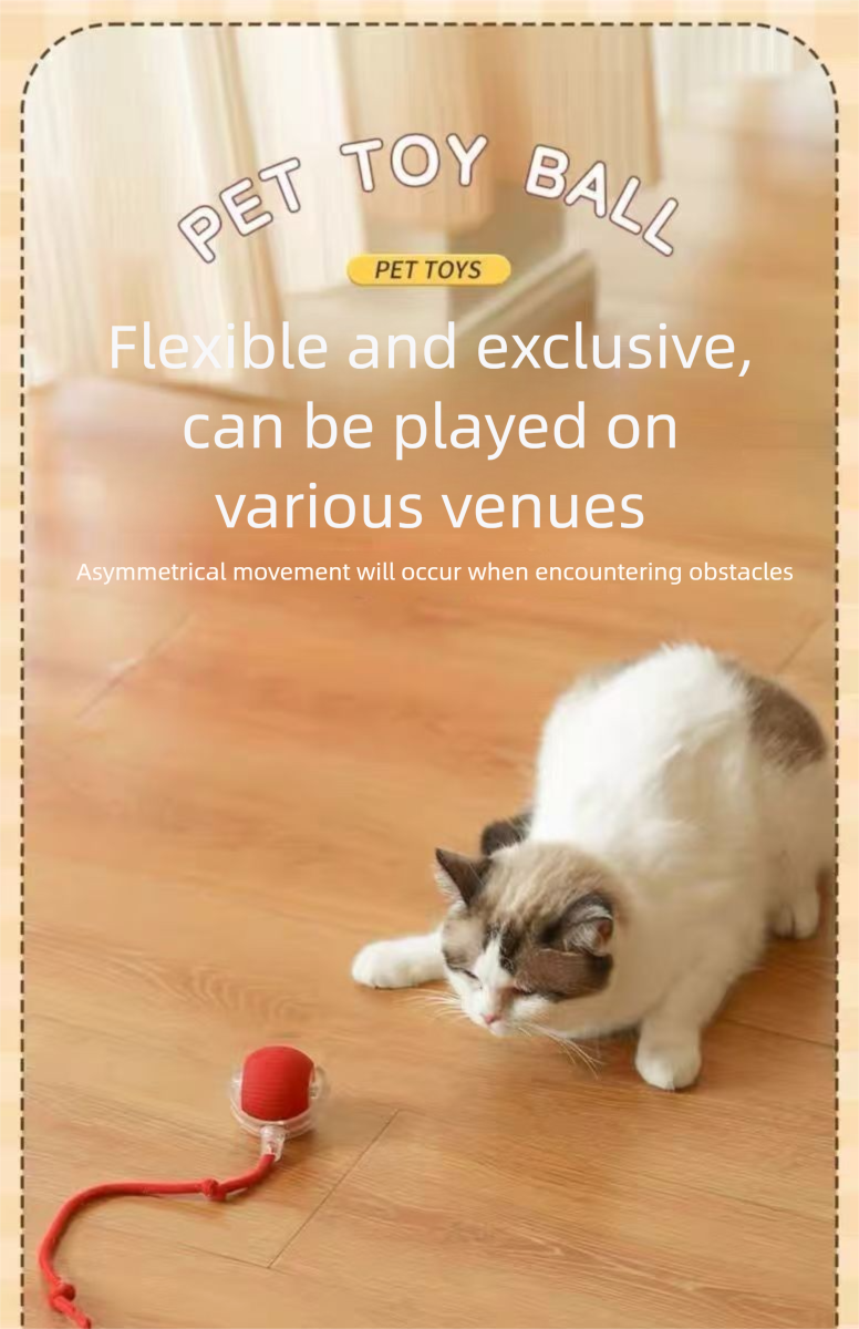 Toy Dog Walking Ball Pet Puppy Self-Entertainment Durable Chewable Electric Smart Automatic Cat Teaser_voghion.com