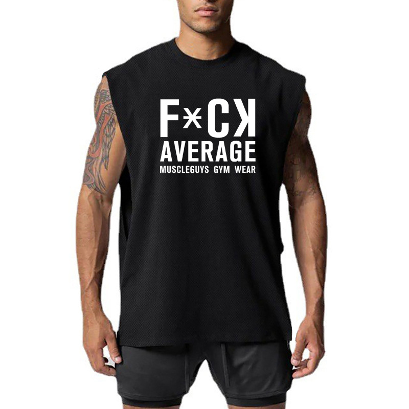 2023 Nieuwe zomertraining tanktop heren sport basketbal hardlopen fitness spier ontspannen lichtgewicht mouwloos T-shirt_voghion.com