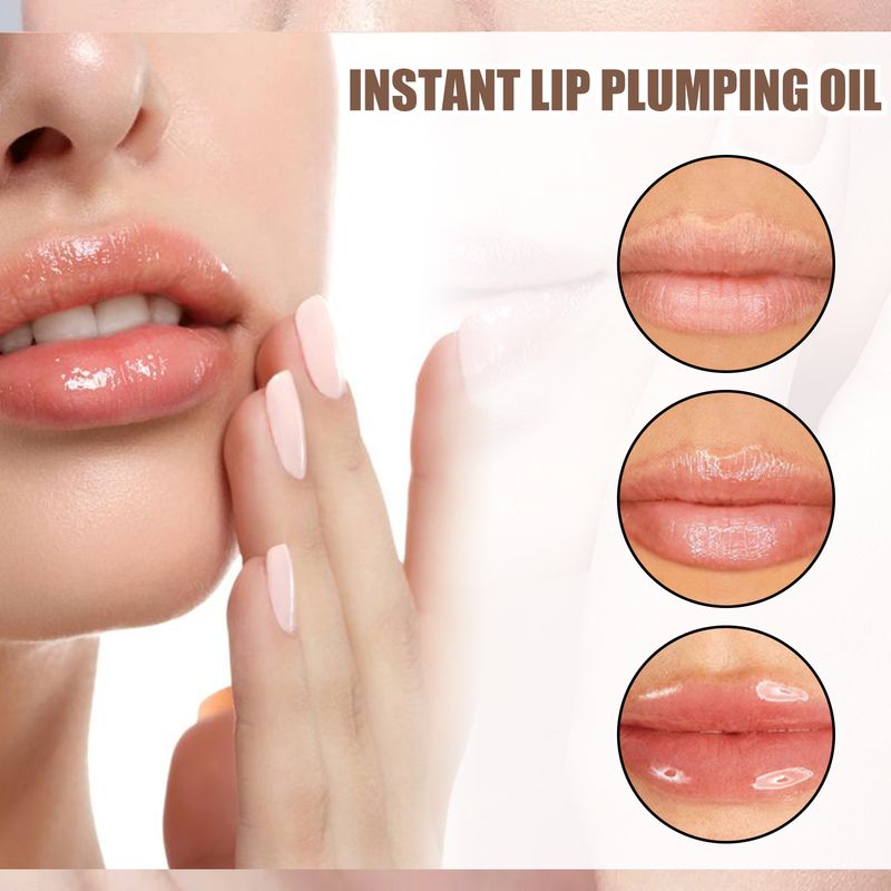 EELHOE Plump And Plump Lip Oil, Plump Increase And Fade Lip Lines Moisturize Plump Lip Oil_voghion.com
