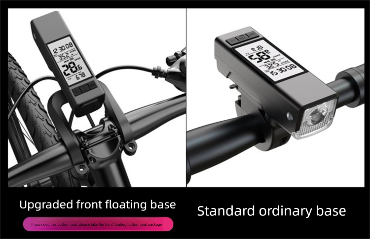 2023 Nuovo misuratore di codice wireless per bicicletta tre in uno, clacson di tipo C, lampada per mountain bike multifunzione_voghion.com