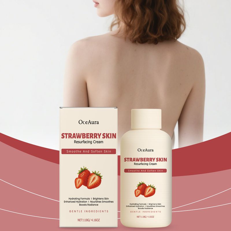 Crema idratante per il corpo OceAura Strawberry, idrata la pelle secca, ammorbidisce quella ruvida._voghion.com