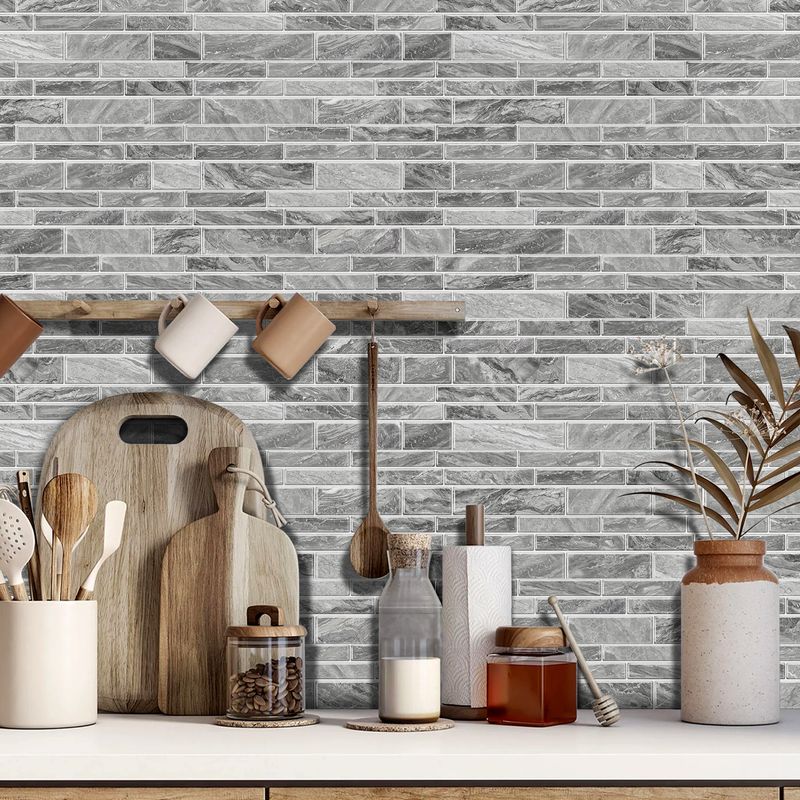 12 pezzi adesivi per piastrelle in cristallo di marmo a forma di mosaico per cucina, bagno, decorazione murale autoadesiva impermeabile_voghion.com