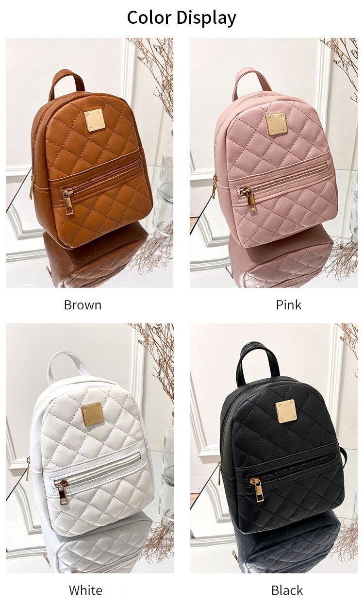 Bolso bandolera de hombro con estampado de cuadros rombos, de gran capacidad, informal, para teléfono móvil, para mujer_voghion.com