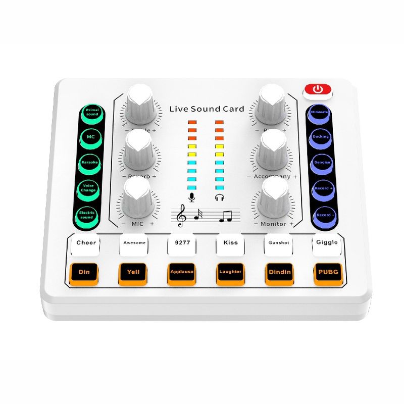 M8 English Version Sound Card Live Streaming Dedicated Full Set Various Instruments Optional 48v Microphone Compatible With Comput_voghion.com