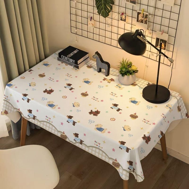 Puppy Desk Cover Dorm Desk/Coffee Table Dust Cover & Decorative Cloth_voghion.com