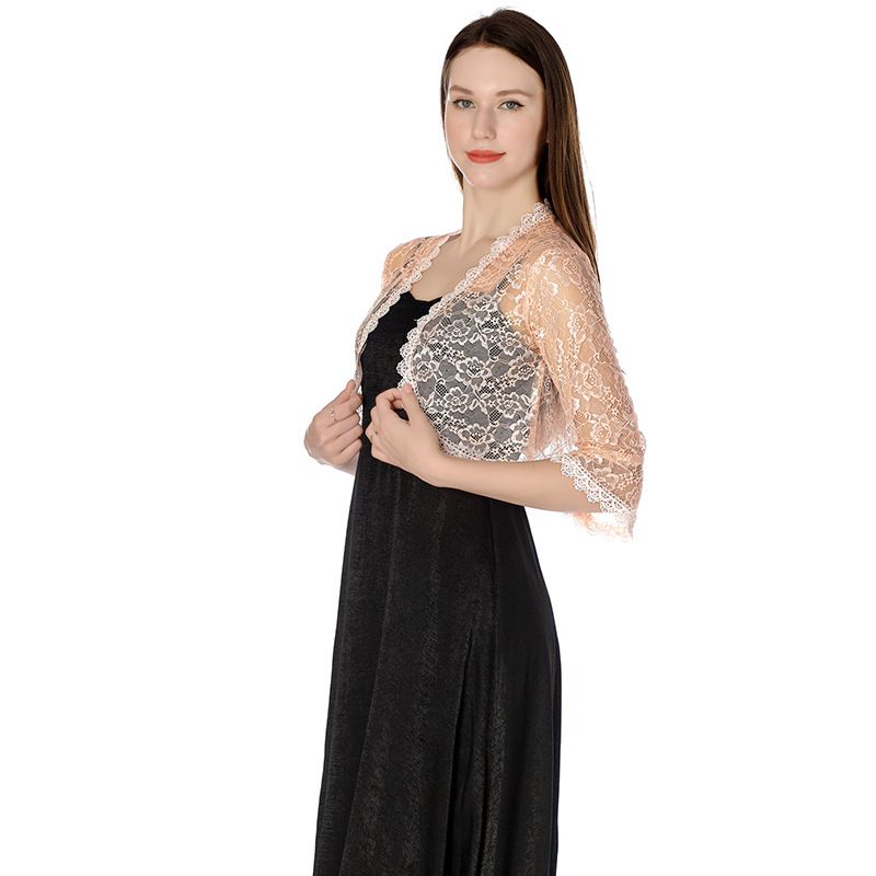 Robe de mariée élégante en dentelle, châle de demoiselle d'honneur, cheongsam, châle de soirée, mode féminine, petit gilet assorti_voghion.com