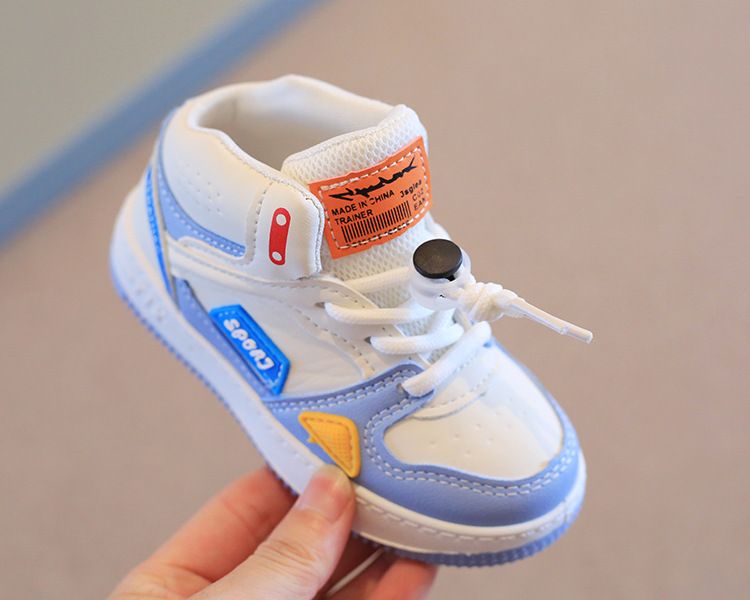XUANMU Children Spring Autumn Casual Breathable Running Sneakers Girls Boys Non-slip Wear-resistant Lighted Kid's High Top Board Shoes Z0028_voghion.com