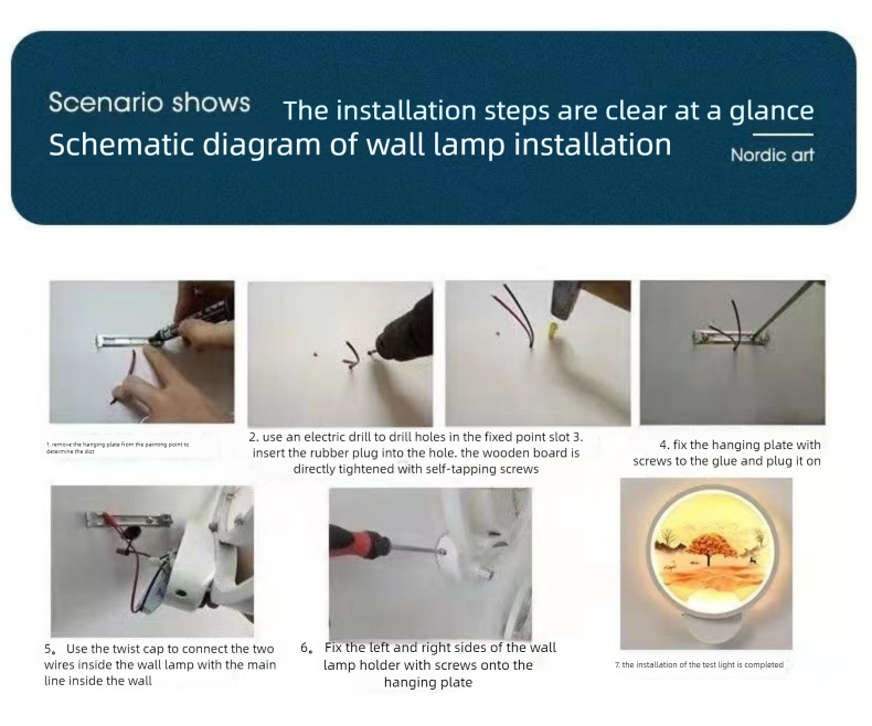 Nuova lampada a LED semplice e moderna con celebrità di Internet per la casa, per soggiorno, camera da letto, comodino, corridoio, scale, parete TV_voghion.com