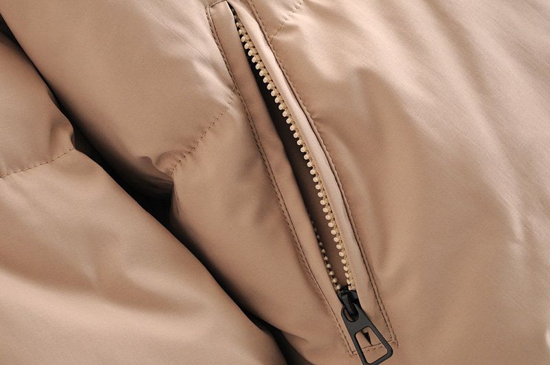 Damen-Pufferjacke für Herbst & Winter – gemütlicher, übergroßer Steppmantel mit Stehkragen, leichte, warme Oberbekleidung (Khaki, Schwarz, Beige, Camel)_voghion.com
