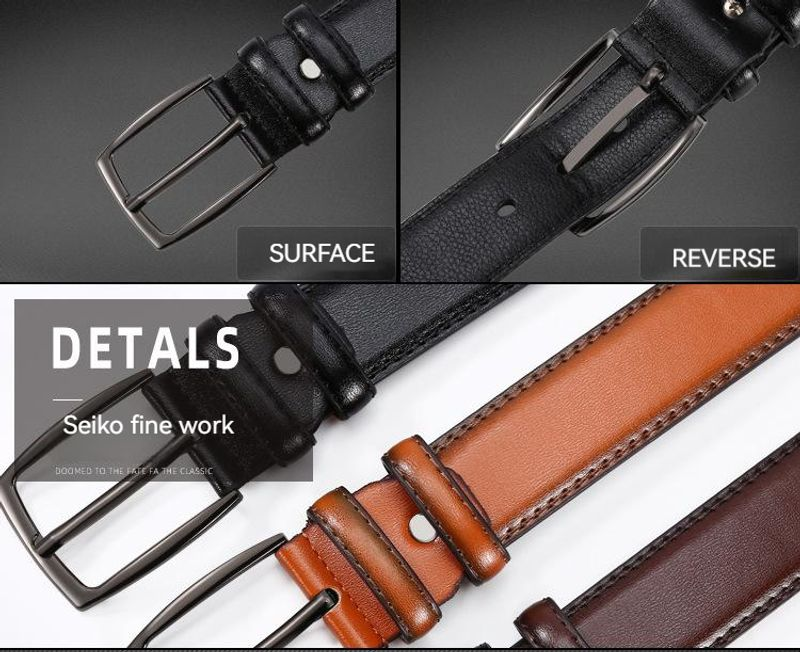 Herren-Gürtel im Vintage-Stil, modisch, lässig, aus Legierung, mit Dornschließe, klassisches Design für Arbeit, Business und Freizeit_voghion.com