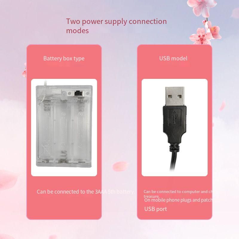 New Romantic Flower LED Chinese Style Plum Blossom Shape Decorative Color Light String_voghion.com