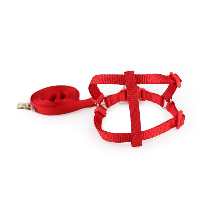 Tweede generatie verbeterde versie effen harnas met pruimenbloesem ornament huisdier borstband nylon hondenriem_voghion.com