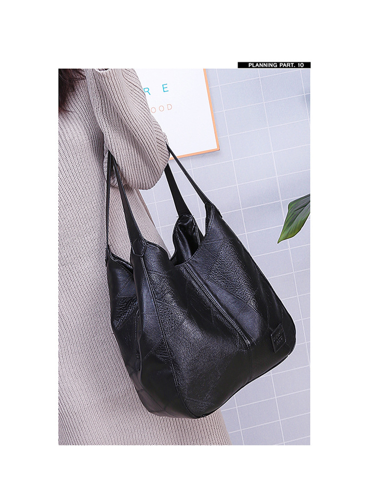 Nuova semplice borsa tote bag a tracolla inclinata a spalla singola in morbida pelle Lady Bag Fashion borsa per madre_voghion.com