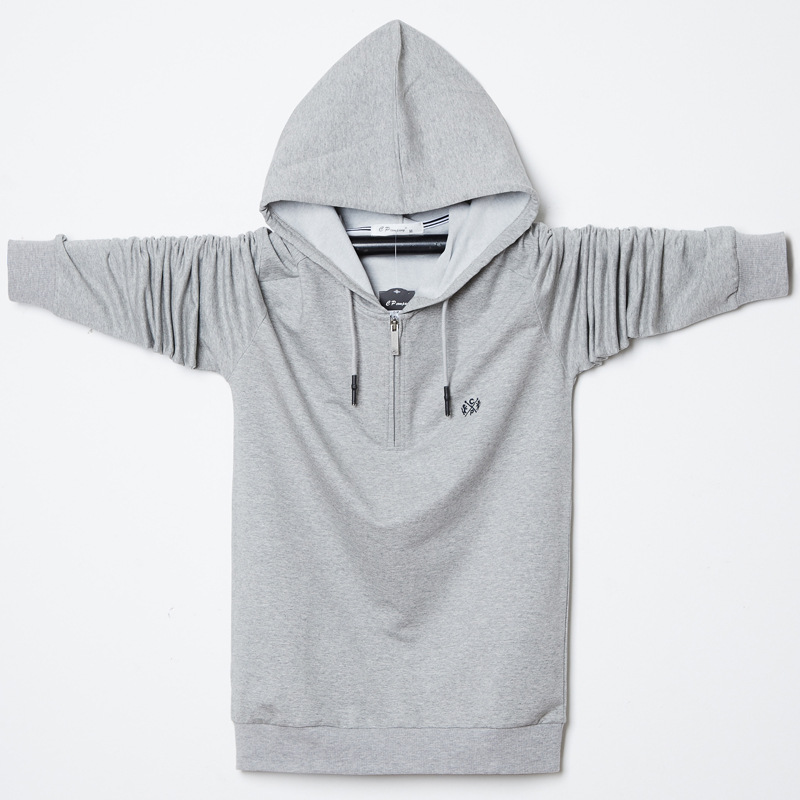 Herren-T-Shirt von unschlagbarer Qualität, langärmliges Sportoberteil in Übergröße, Herbstkleidung, Klappkragen, Reißverschluss, Typ, dicke Menge 8868_voghion.com