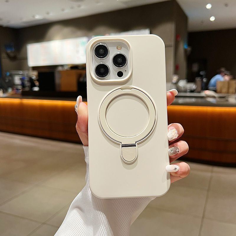 iPhone 17 Case 16 Protective Cover Magnetic Real Liquid Silicone 15 Stand Point 13 Soft Full Coverage Ultra-thin_voghion.com