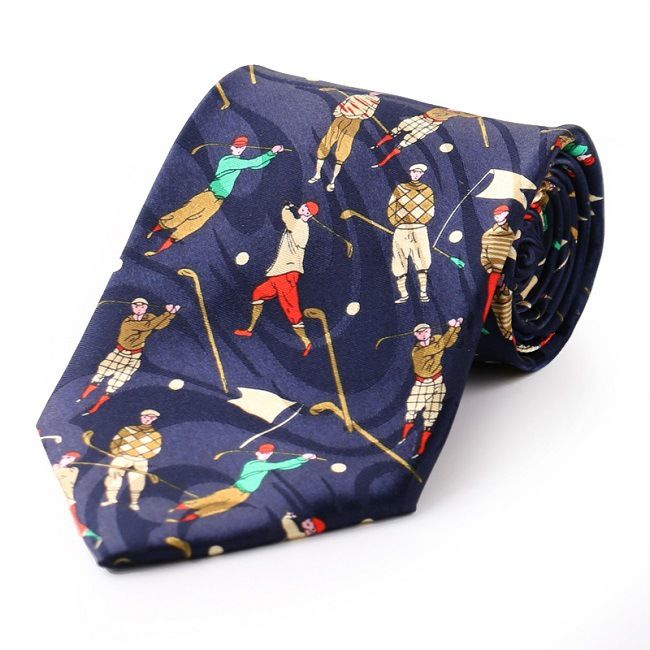 Men's Printed 10cm Wide Animal Theme Music Dance Polyester Tie_voghion.com