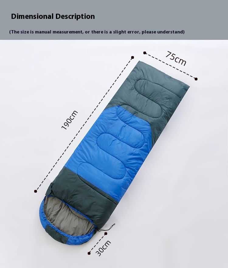 Sleeping Bag For Adults, Single Person, Outdoor Camping, Portable, Winter Thickened, Machine Washable, Nap, Dirt-Proof,_voghion.com