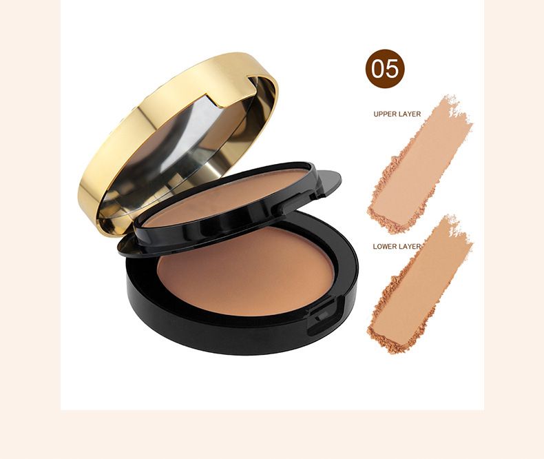 Bellezza e salute PAGINA VINE Peacock Gold Diamond Cipria compatta riparatrice per il viso a doppio strato, naturale e rinfrescante, a lunga durata, senza polvere_voghion.com