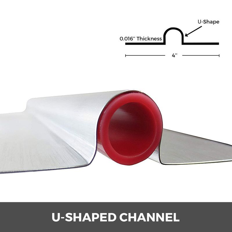 VEVOR PEX Heat Transfer Plates, 50 Pcs Box Radiant Heat Transfer Plates, 4 Ft Aluminum PEX Heat Transfer Plates, 1/2 Inch Heat Transfer Plates Designed For PEX Tubing_voghion.com