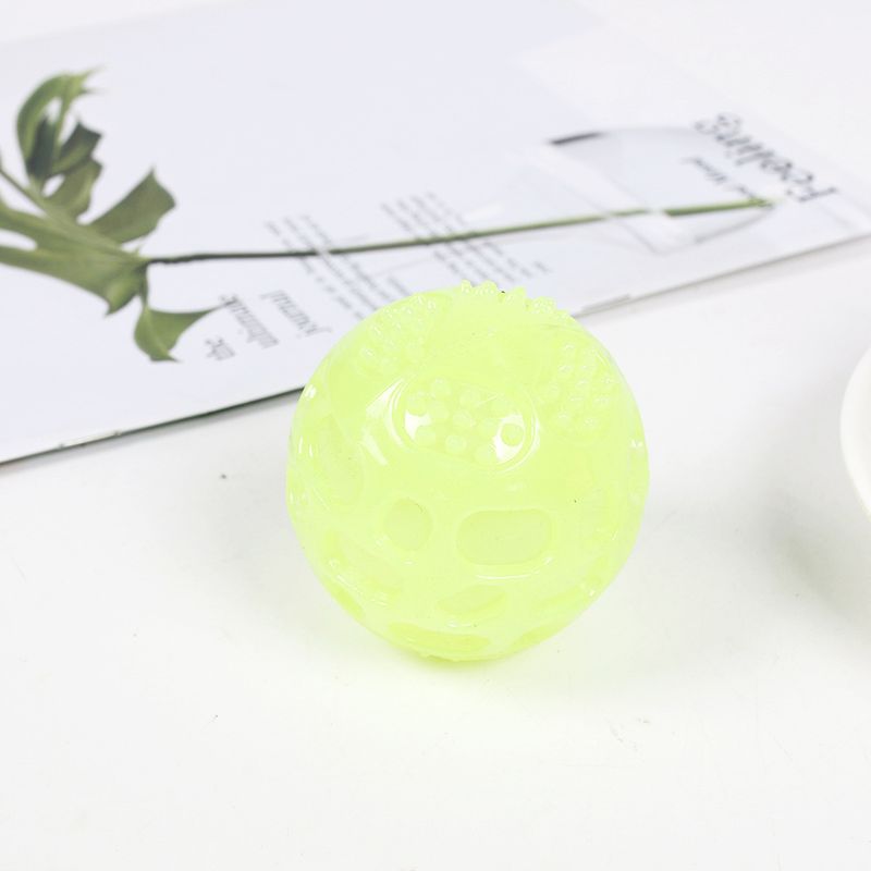 Giocattolo per animali domestici con palla elastica luminosa e squittiente in TPR interattivo per cani_voghion.com