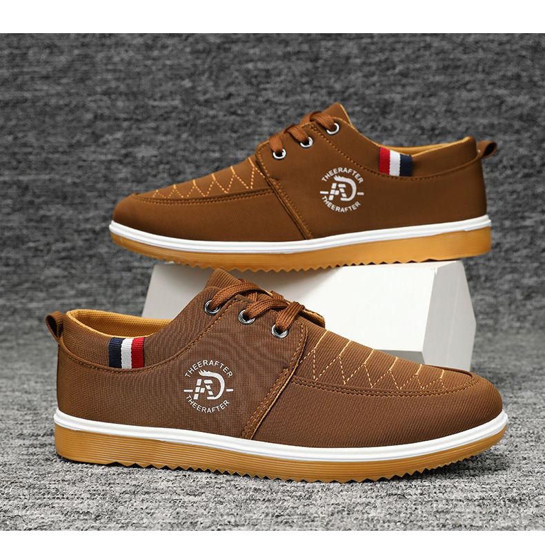 Men's Soft Sole Canvas Shoes - Breathable Non-Slip Comfortable Casual Shoes For Big Size (Up To 47) - Classic Round Toe Slip-On For Work & Daily Wear_voghion.com
