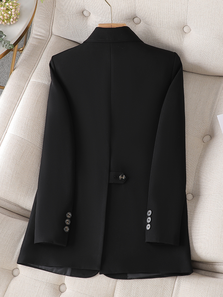 Yitimuceng Moda Prink Giacca Sportiva Delle Donne 2023 Nuove Signore Dell'ufficio A Maniche Lunghe Petto Casual Giubbotti Coreano Elegante Blazer_voghion.com