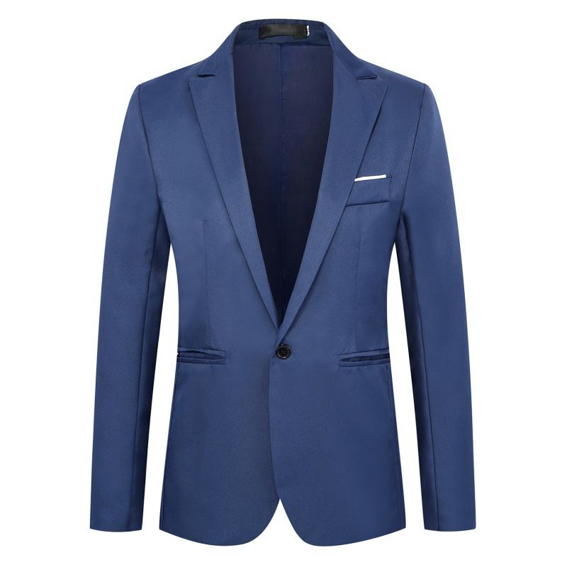 Cappotto slim fit da lavoro formale da uomo sottile primaverile e autunnale in edizione coreana_voghion.com