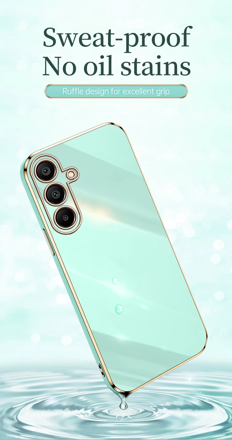 För Samsung Galaxy A15 4G Fodral Fyrkantig Plätering TPU mjukt bakstycke Samsang A05s A05 A25 A35 A55 5G Kameraskydd_voghion.com