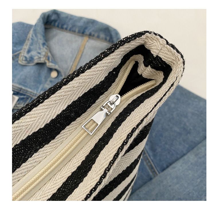 2024 New Spring/summer Popular Simple Shoulder Bag Commuter Handheld Canvas Tote Bag Casual Large Capacity Bag for Women_voghion.com